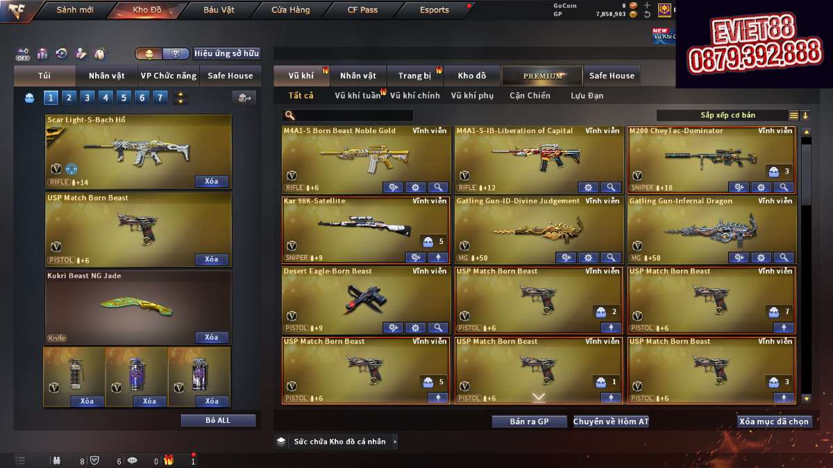 shop acc cf uy tin gia re
